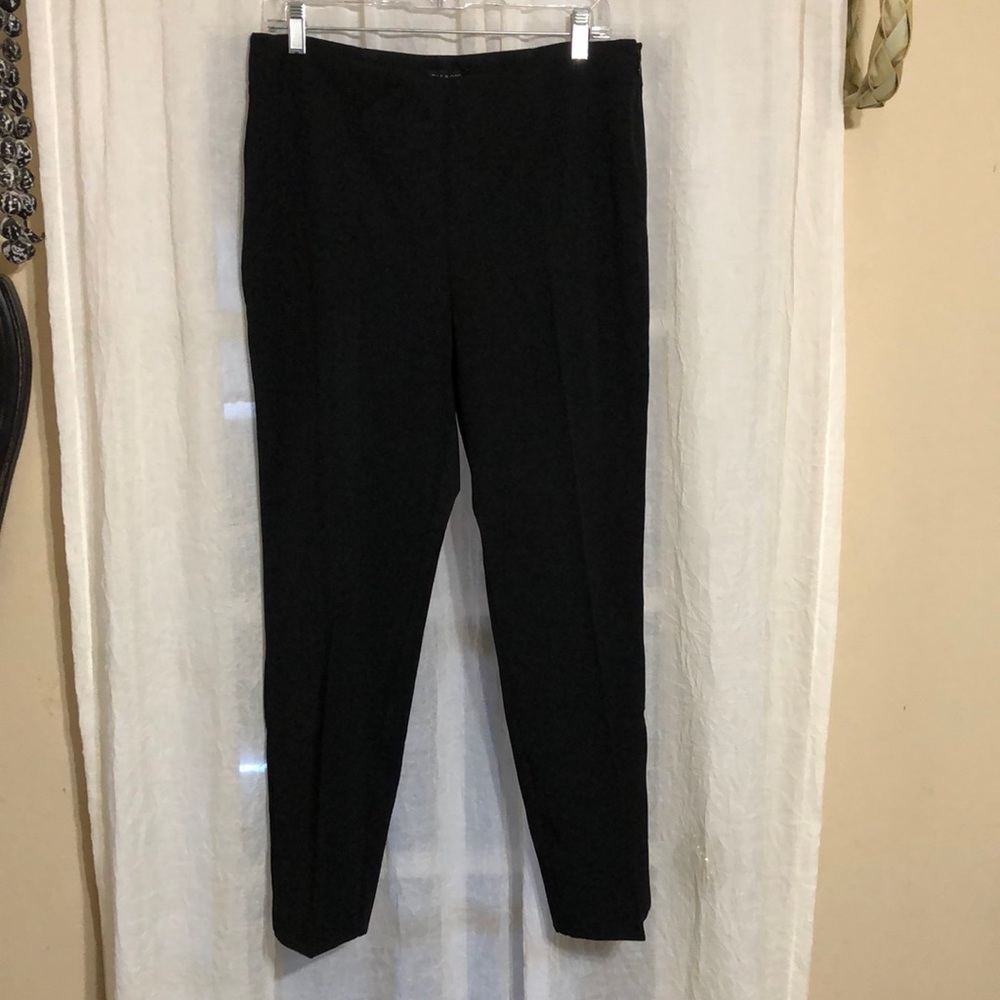 NWT Talbots Classic Trouser Front Pleat in Black